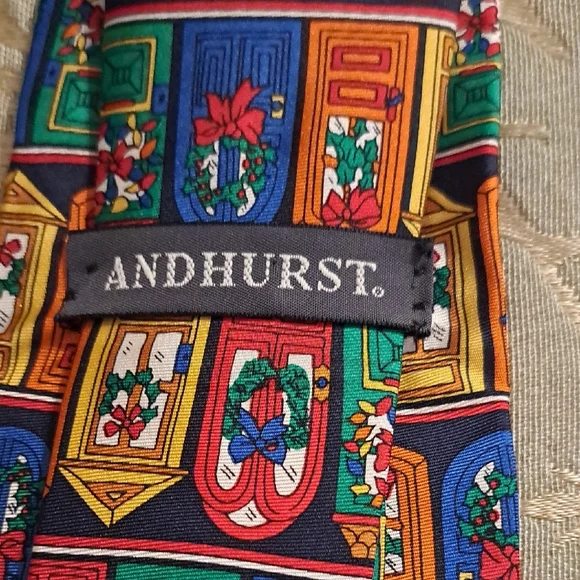 Colorful Window Pattern Tie - Picture 2 of 2